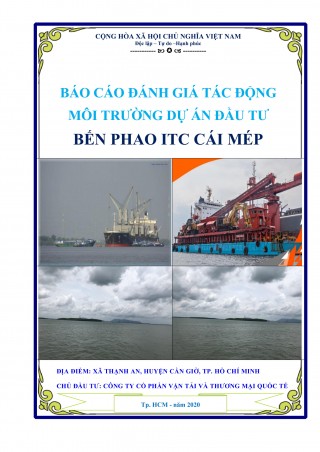 Báo cáo đánh giá tác động môi trường dự án bến phao nổi