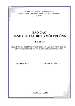 Giấy phép bảo vệ môi trường cho dự án đầu tư trang trai chăn nuôi chuồng lạnh