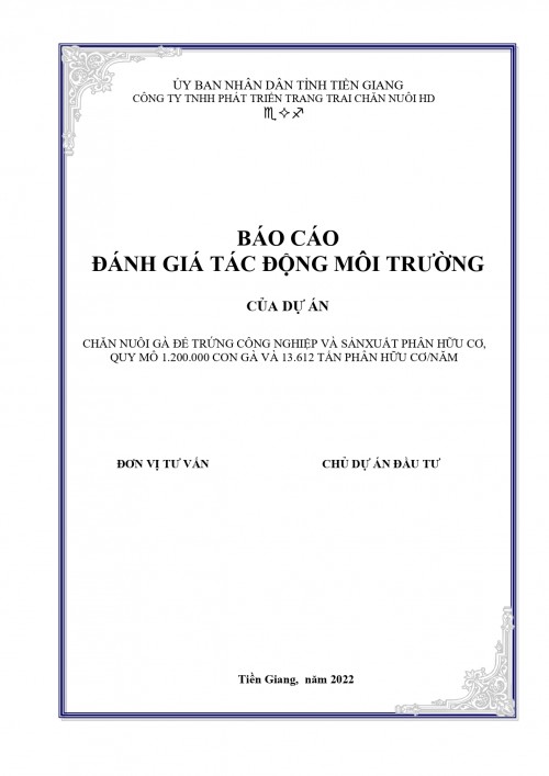 Giấy phép bảo vệ môi trường cho dự án đầu tư trang trai chăn nuôi chuồng lạnh