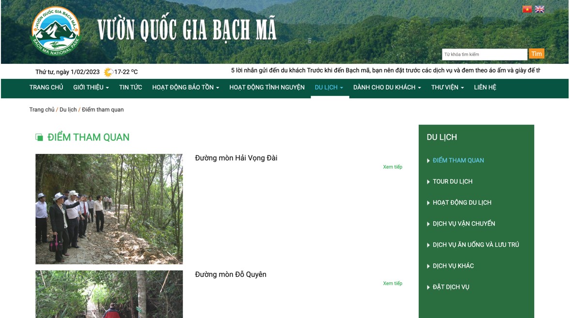 Vườn quốc gia bạch mã